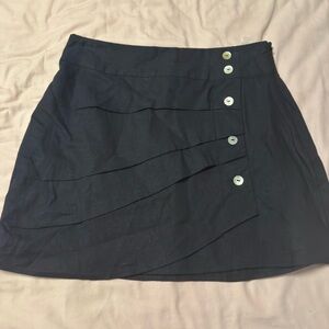 Forever 21 Black Mini Skirt with Buttons
